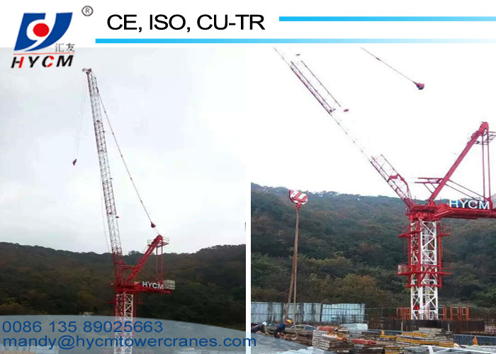 25t 50m jib Luffing Crane Derricking Tower Crane for Construction Building