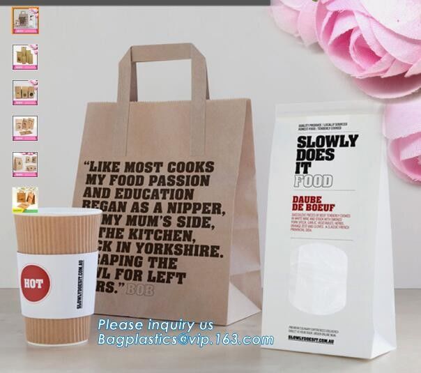 shopper carrier, pac Design Eco-friendly Plastic Bakery Bags Clear Wedding Cake Pastry Cupcake Slice Bread Packaging Bag