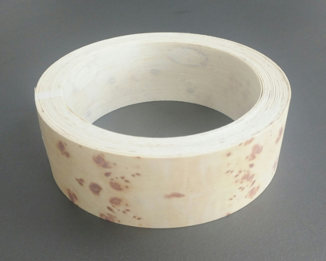 Mappa Burl Profile Wrapping Veneer Profile Wrapping Mappa Burl Wood Veneer Rolls for Furniture Door Plywood Mouldings