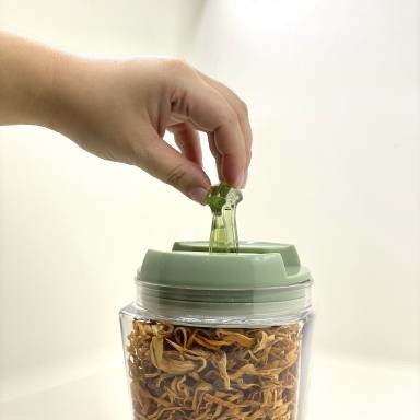 Stackable Recyclable Plastic Containers With Lock PET Material