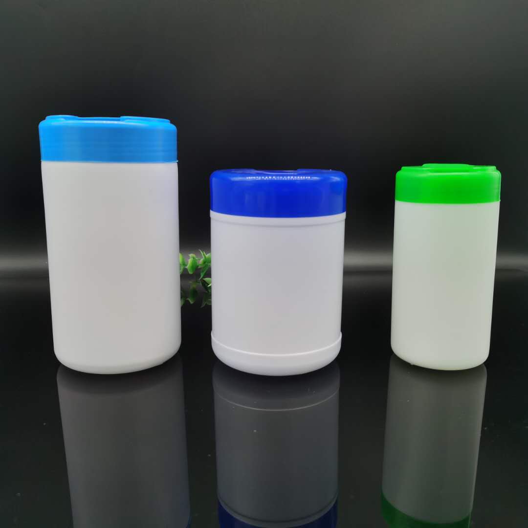 HDPE Wet Wipes Buckets ISO9001 Cylinder Wet Wipes Packaging Bottles