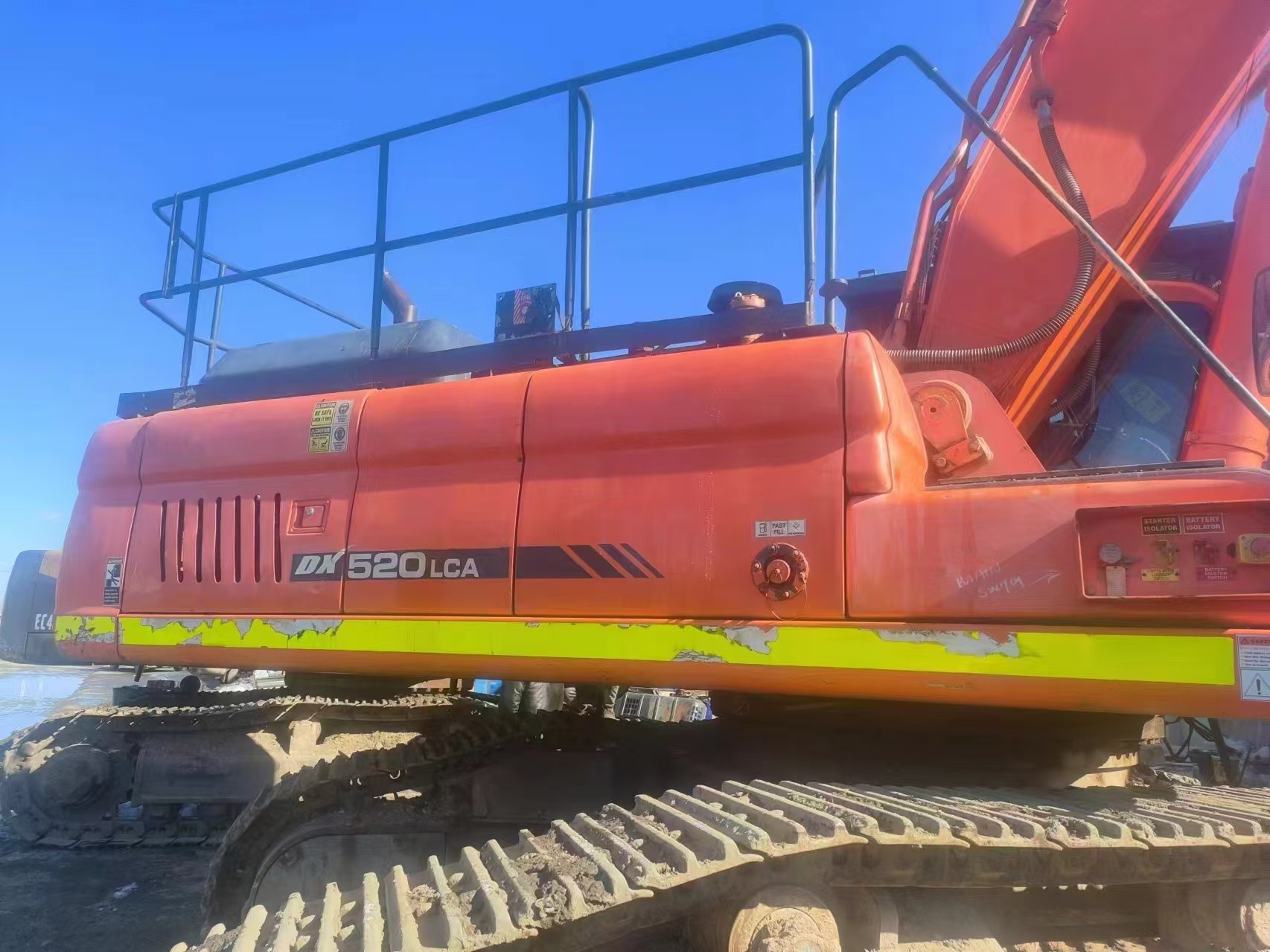 Used Doosan DX520LC, For Road Construction Second Hand Hydraulic Excavator