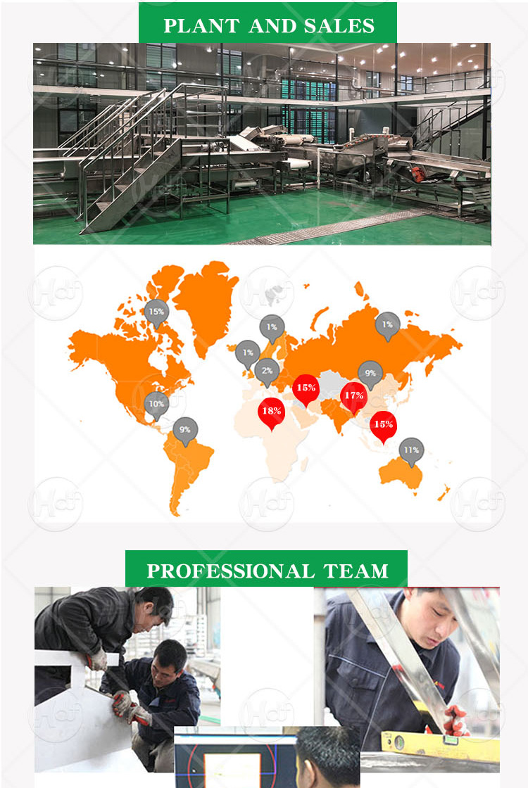 300kg/h potato chip machine/Automatic Fried Potato Chips Production Line/French Fries Making Machine