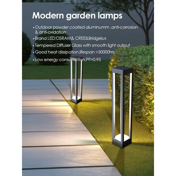 Aluminum LED Lawn Lamp IP65Waterproof CREE LED 2 Years Warranty Height Customizable