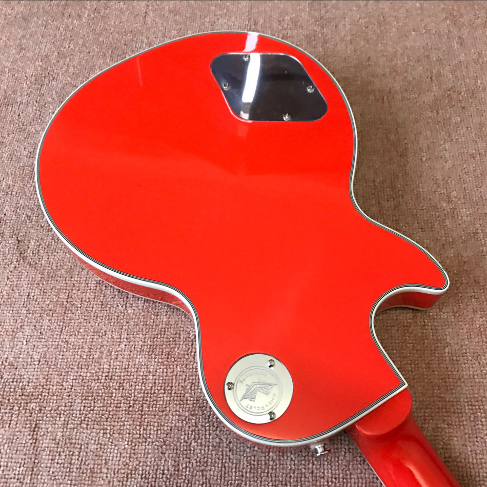 Custom hot selling orange Lp electric guitar guitar musical instruments mahogany body neck