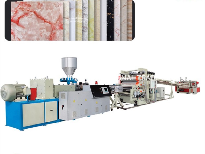 Long Usage Life PVC Marble Sheet Production Line