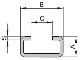 Cold Rolled Scaffolding Accessories Steel C- Profile For Scaffold Connections