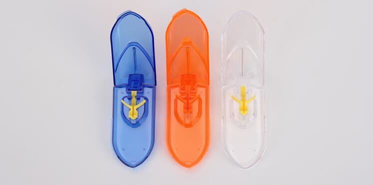 28 compartment column shape plastic pill storage box with pill crush box, Conventional eco-friendly 4 grids plastic trav