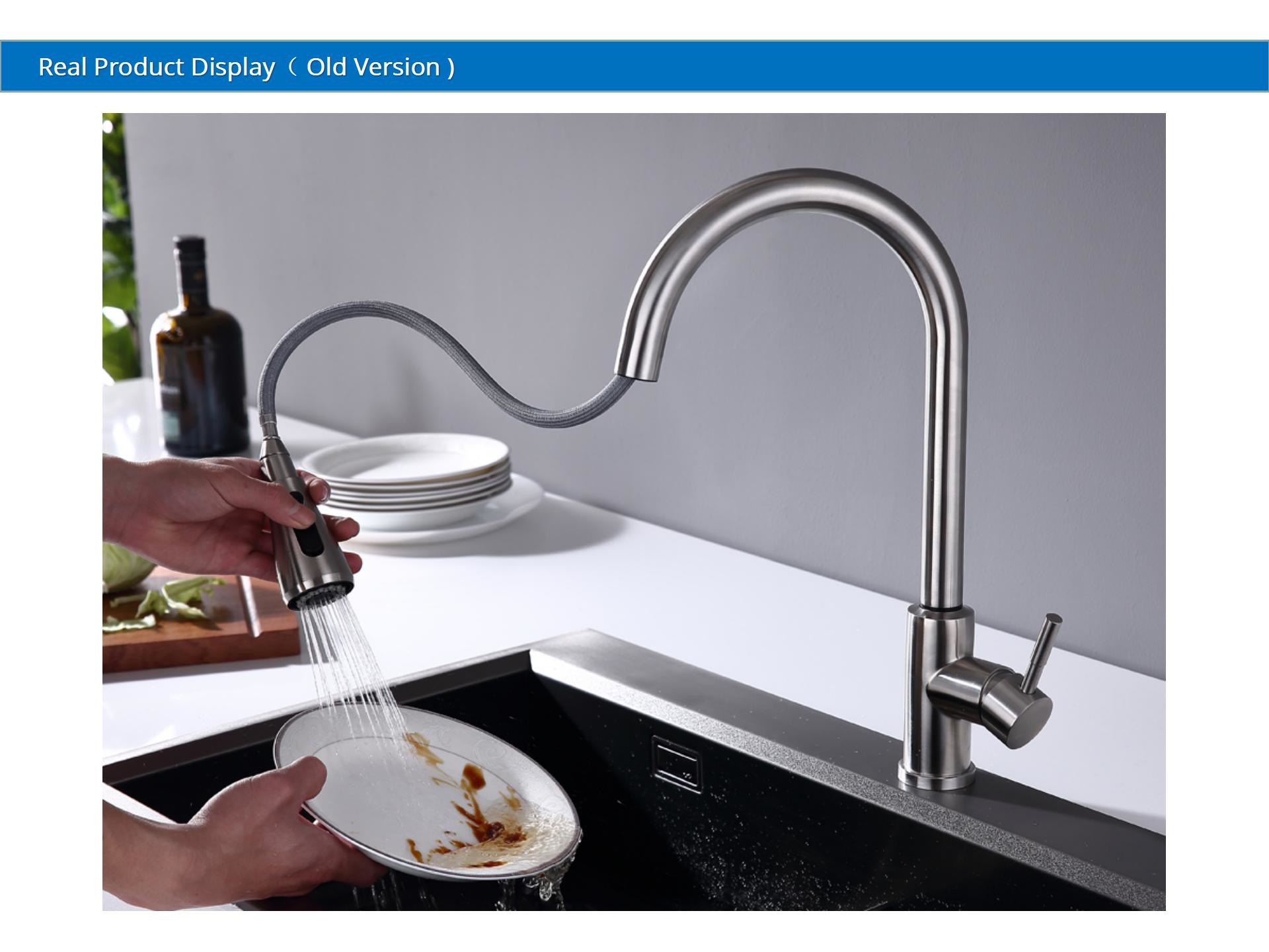 Touch Sensitive Kitchen Bar Faucets Deck Mounted IPX5 Safe Protection