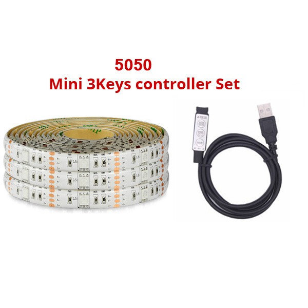 5V USB 5050 Self Adhesive LED Strip RGB 5000mm Addressable Led Strip