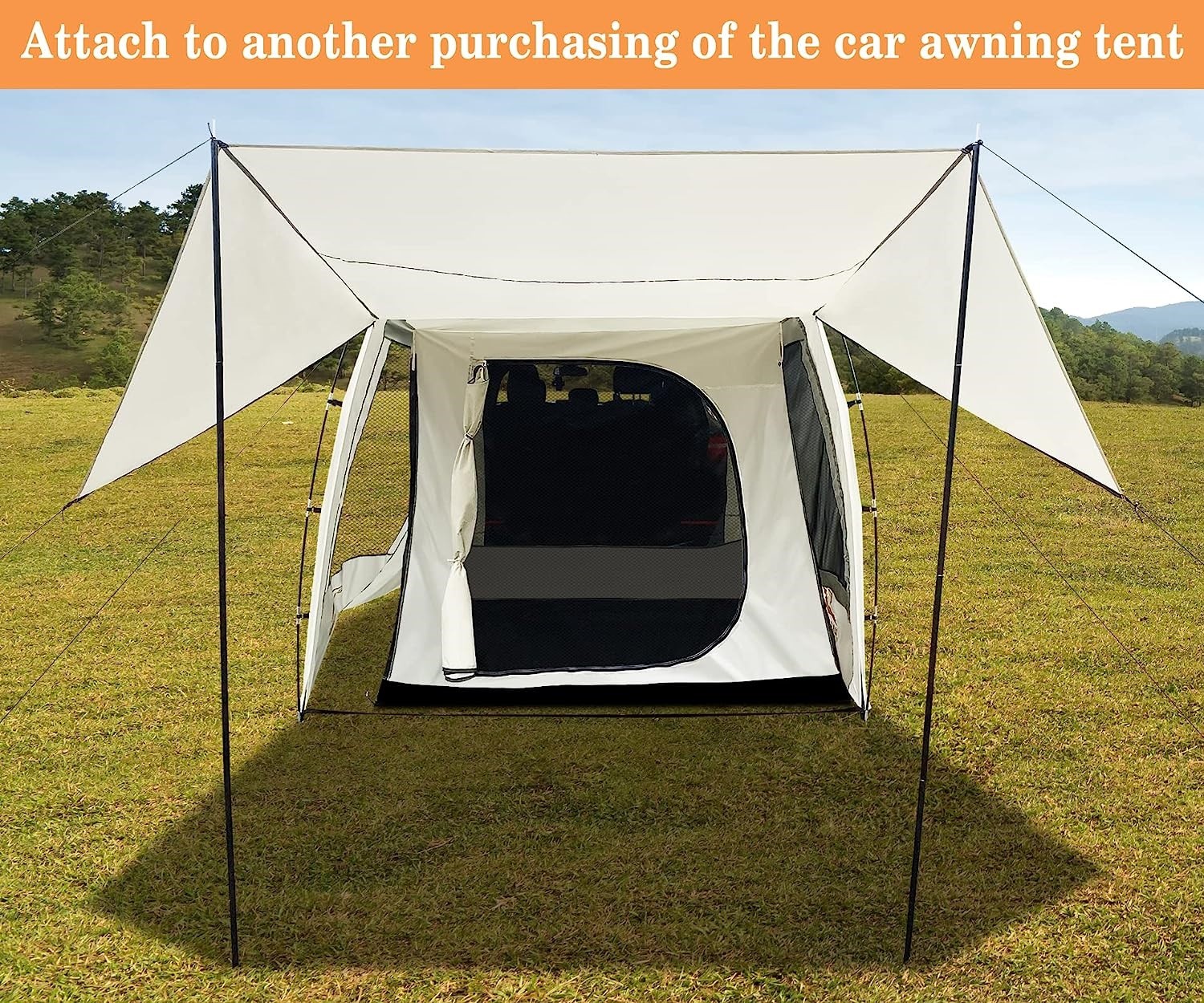 SUV Car Tent, Tailgate Shade Awning Tent for Camping, Vehicle SUV Tent Car Camping Tents for Outdoor Travel