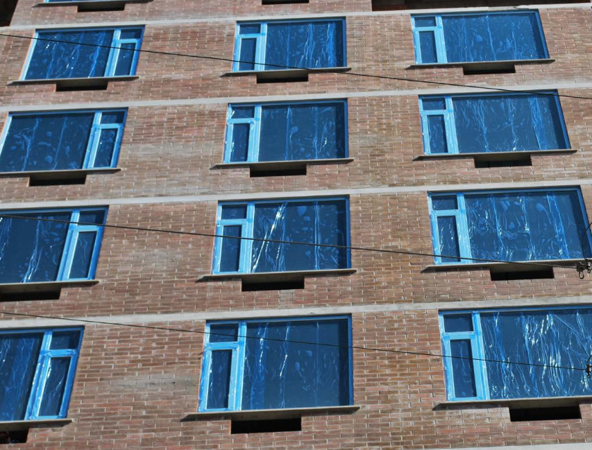 Aluminum Frame Surface Window Glass Protection Film Pe Material 50um Thickness