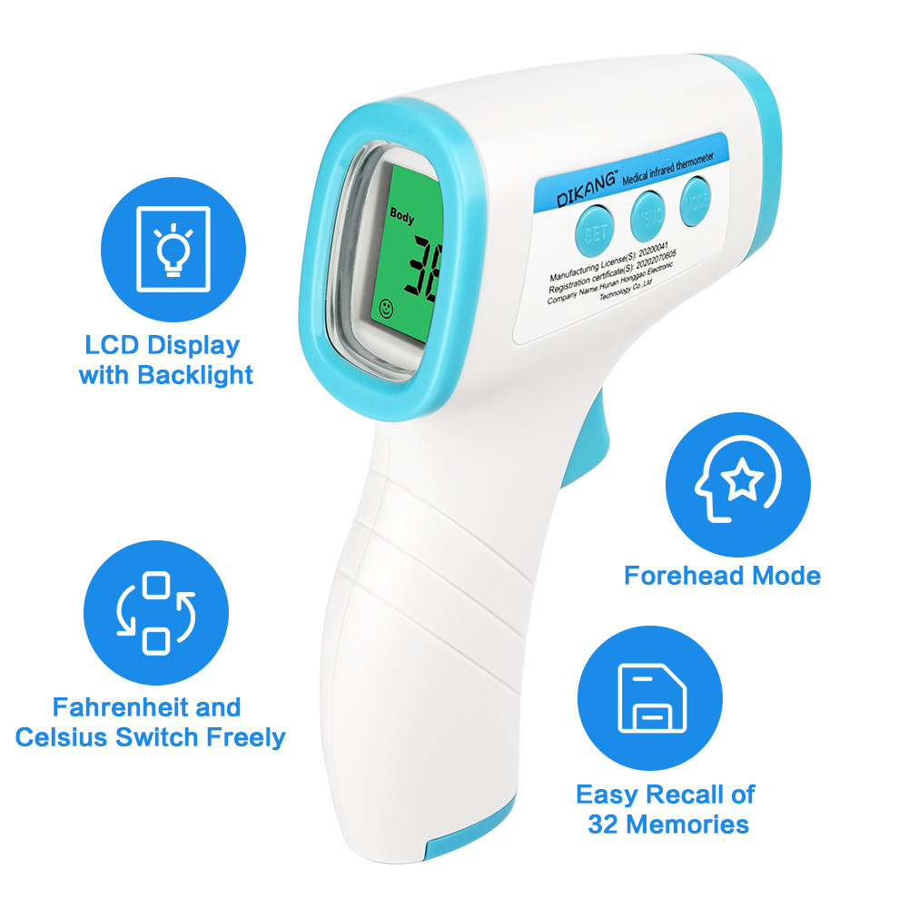 Infrared Digital Thermometer Forehead Temporal Professional No Touch Thermometer