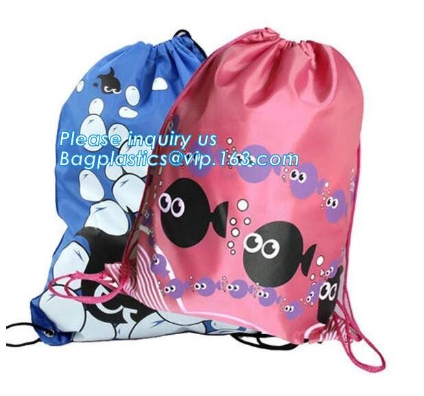 Promotion Custom Eco Friendly Sublimation Polyester Folding Shopping Bag,Promotional Sports Gym Sack Polyester Drawstrin