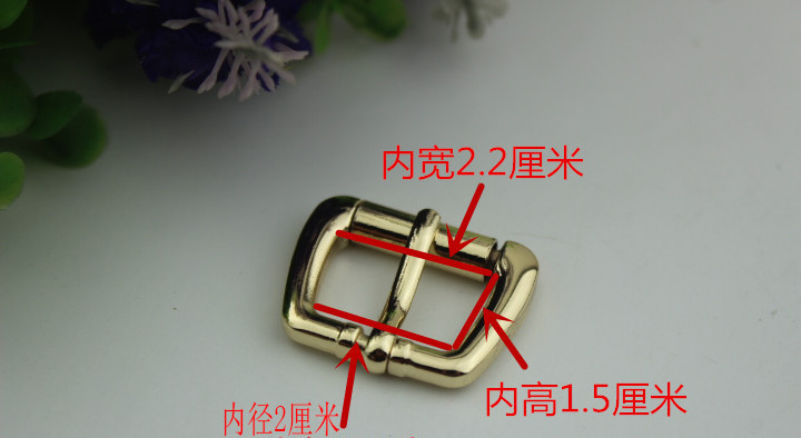 Custom 20 MM Gunmetal Color Metal Roll Pin Bag Belt Buckle Bag Hardware