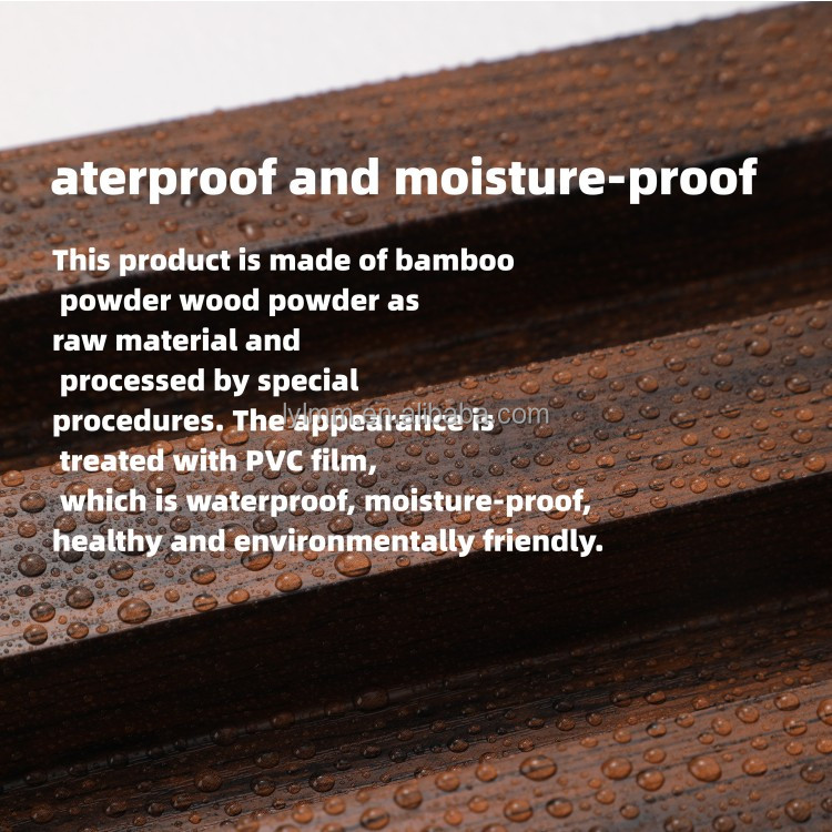 2.9m Length WPC Fence Panel Customized Color for Mall Interior Decoration