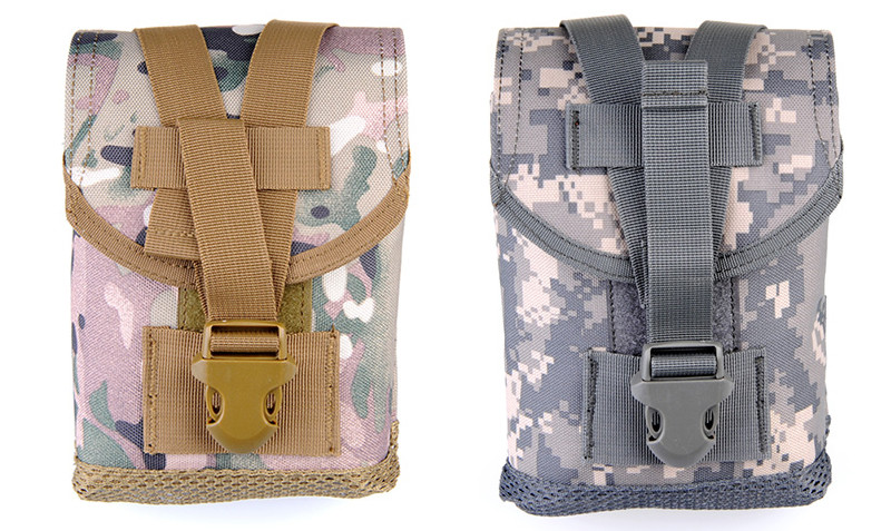 Buckle Type Canvas Water Bottle Carrier Bag For Hiking