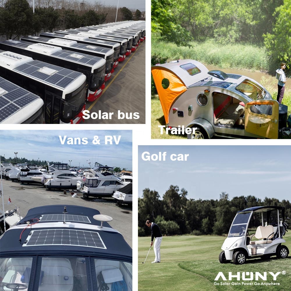 105w Flexible Solar Panels Solar Module For Vans Trailer CE ROHS Certificated