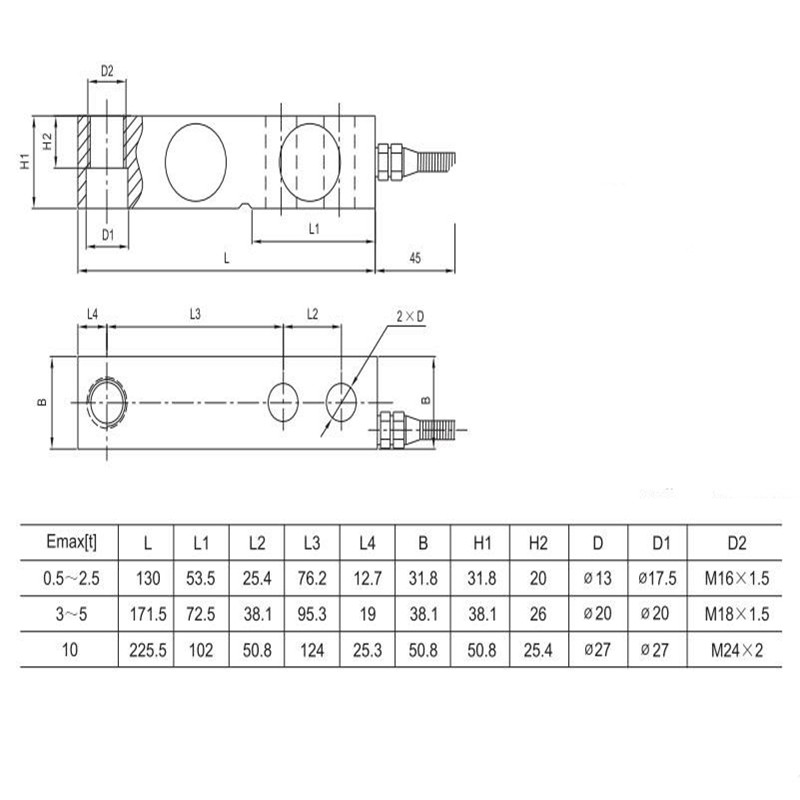 Cheap Shear Beam load Cell Keli SQB 0.5t 1.0t 2ton Keli Weighing Sensors for Forklift scales