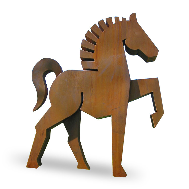 Custom Modern Large Size Corten Stainless Steel Abstract Sculpture Garden decor Statue