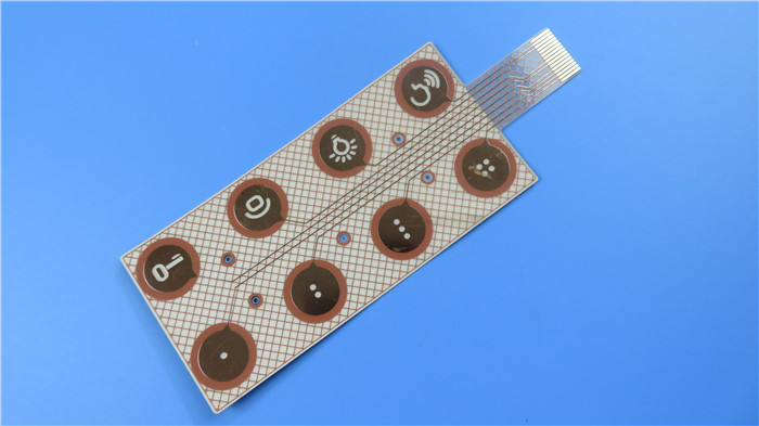 Flexible PCB Built on Transparent PET with Immersion Gold for Access Control Systems
