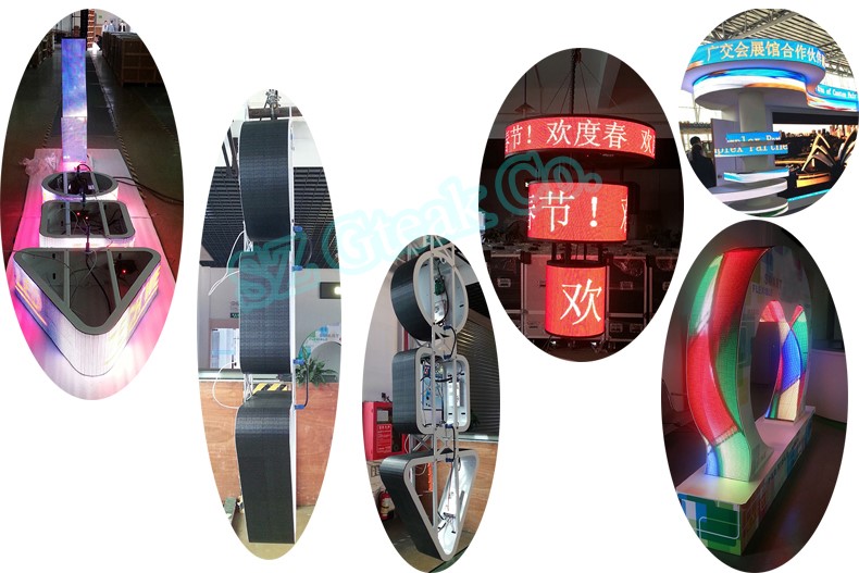 Custom small flexible led screen for exhibition