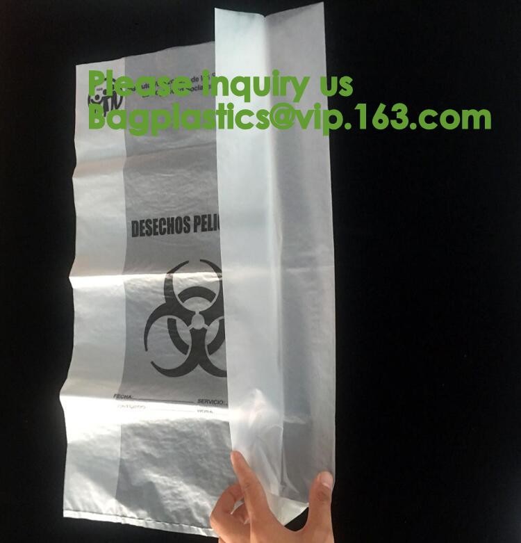Lab, Hospital, Healthcare, Safety, Infectious, Medical Waste Disposal Warning Label Sterilization Indicate