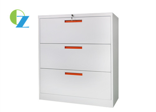 H1030mm Steel Office Lockers 3 Drawer Lateral File Cabinet Metal Rustproof
