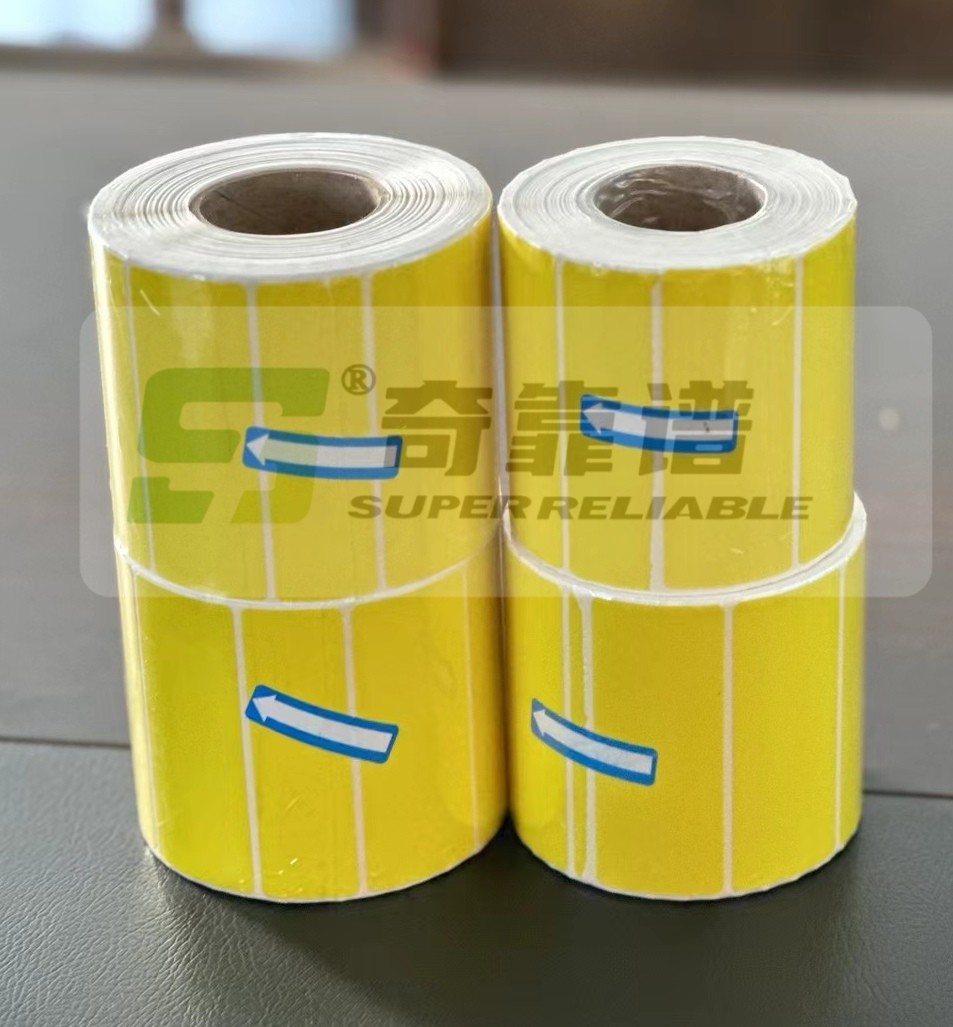 Weifang Made Printed Adhesive Direct Thermal Label Color Thermal Sticker Top Coated Thermal Sticker