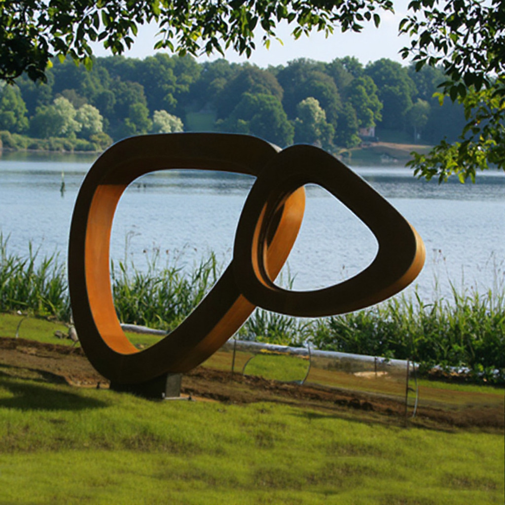 Custom Timeless Beauty Rust-Colored Outdoor Garden Metal Art Corten Steel Sculpture