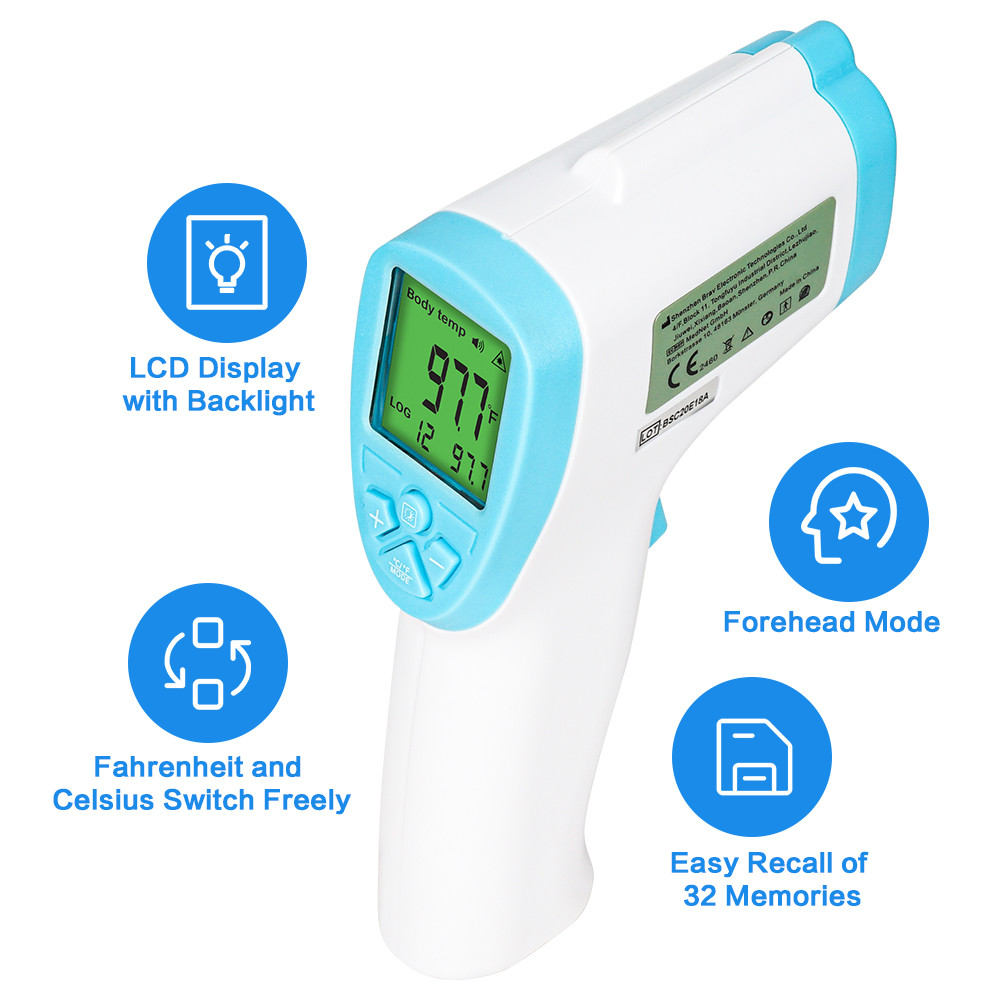 Accurate Infrared Forehead Thermometer Body Baby Adult Forehead Non-contact Infrared thermometers