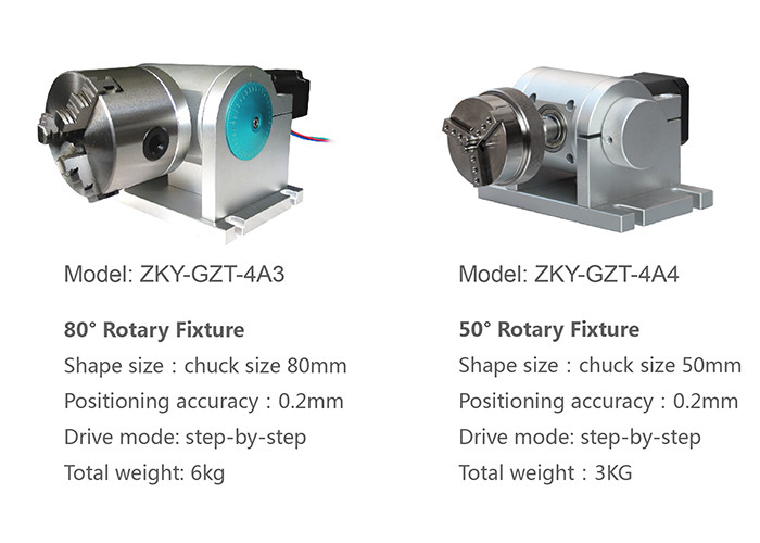 50mm CE Rotary Tool Holder For Laser Marking Machine