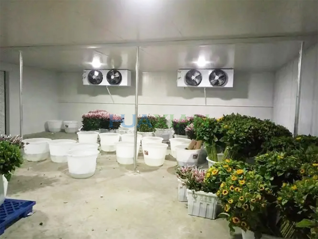 Air Cooled Cold Storage Room Fresh Cut Floral Flower Walk In Cooler