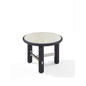 China Modern Round Marble Center Coffee Table Elegant Wooden Side Table For Living Room on sale