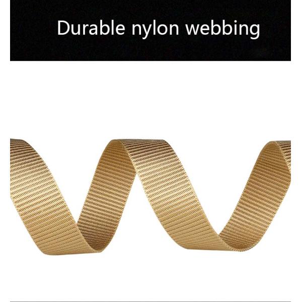 Dansky Automatic Metal Buckle Belt Nylon Webbing Men Waist Outdoor Waist Belt Tactical Belt for Men