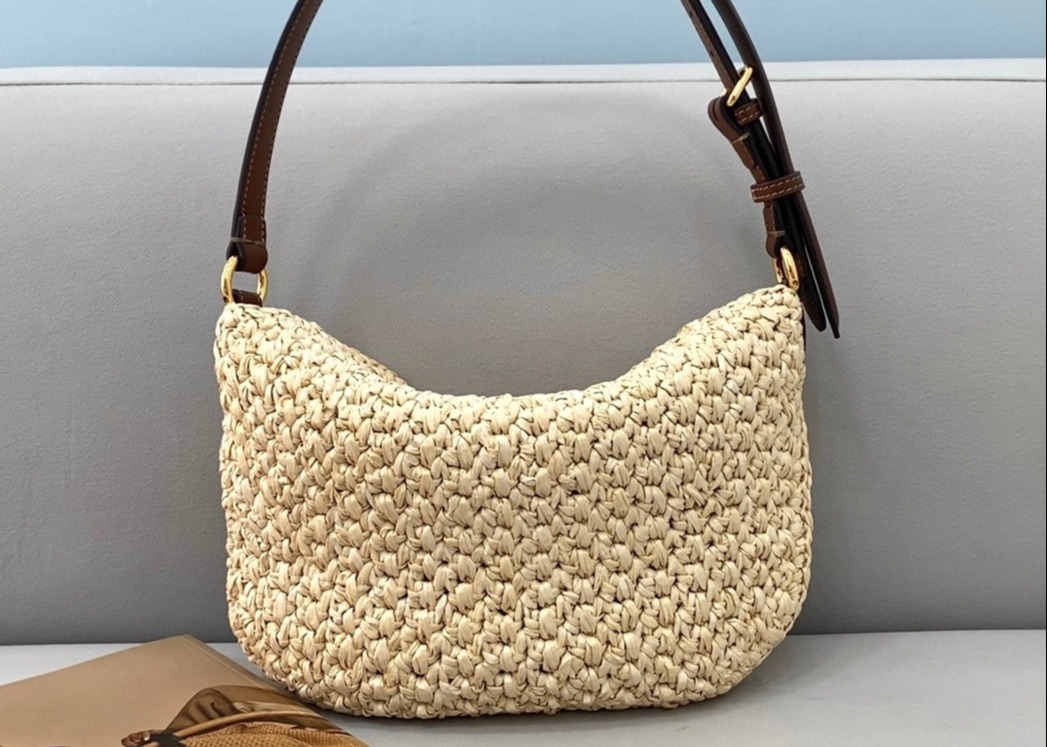 Classic Underarm Bag Straw Weaving Series Of Pure Hand Woven Single Strap Shoulde Lazy French Style Handbag