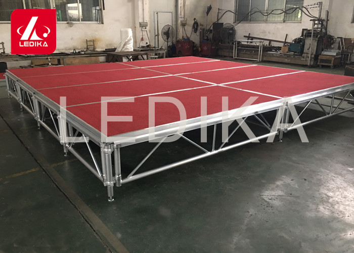 Foldable 3'X 3' Modular Pop Up Stage For Wedding Advertising Exhibition