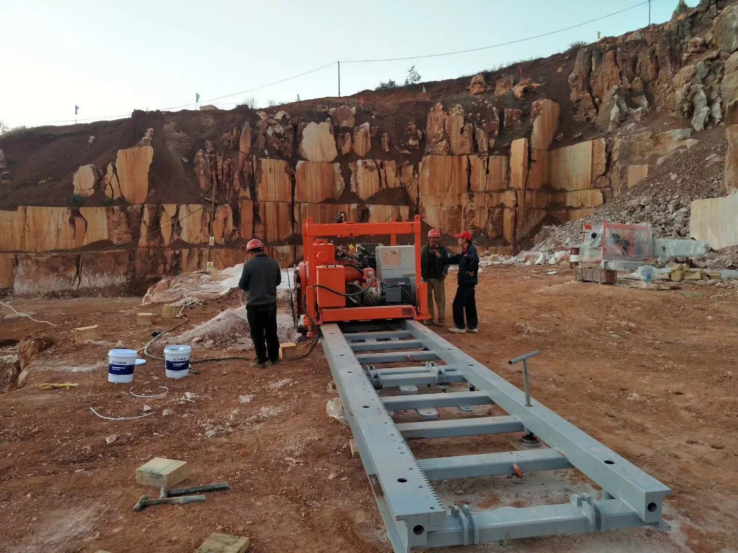 Stone Chain Saw Machine