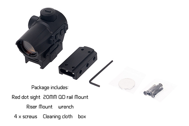 1x Magnification D10 Outdoor Red Dot Scope / Single Red Dot Hunting Scopes
