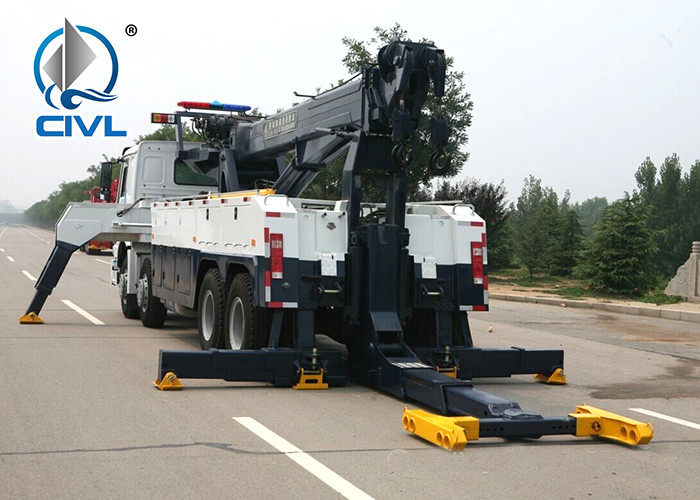 Manual HOWO Wrecker Tow Truck 8X4 with Sewing out legs Wrecker Truck Tow Wrecker Vecihle