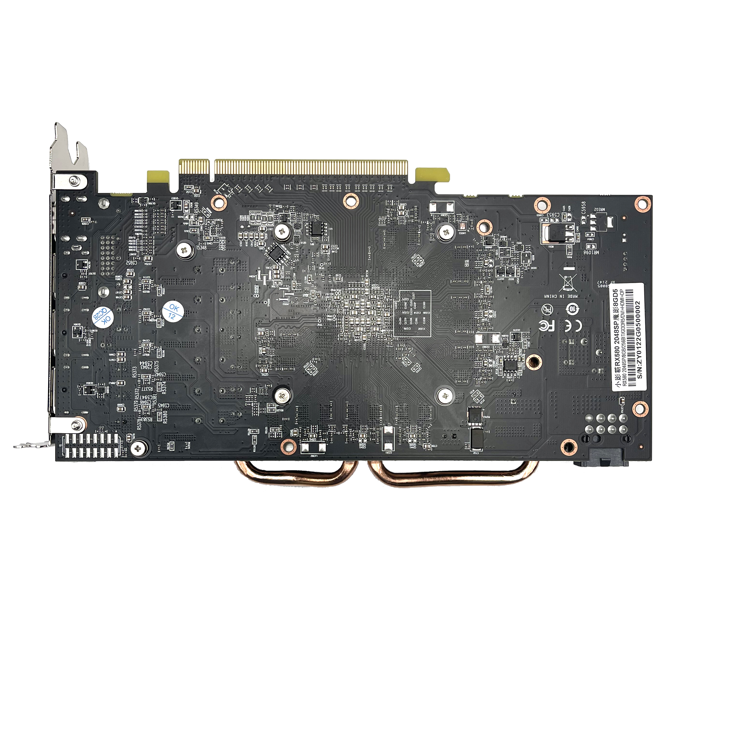 PCI E 3.0x16 Card Bus AMD RX580 4GB Graphics Card For Workstation Desktop
