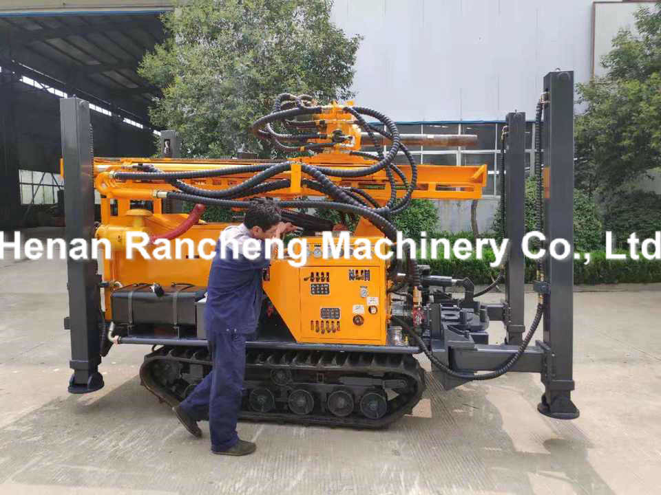200m Depth Water Well Drilling Machine 55KW Engine 4000Nm Rotary Torque