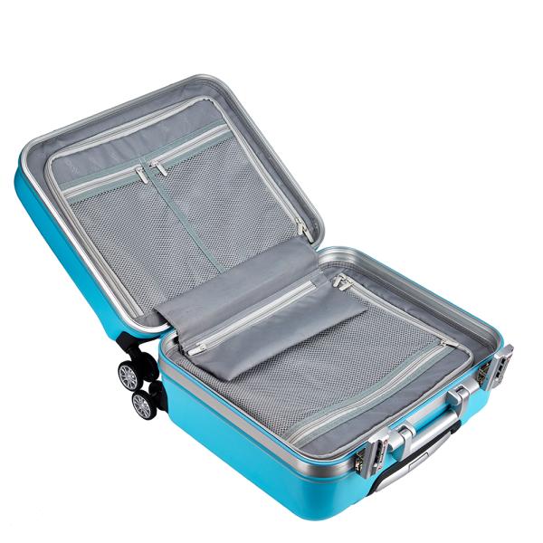 Aluminum Frame Luggage Suitcases with 4 Spinner Wheels and Customized Design