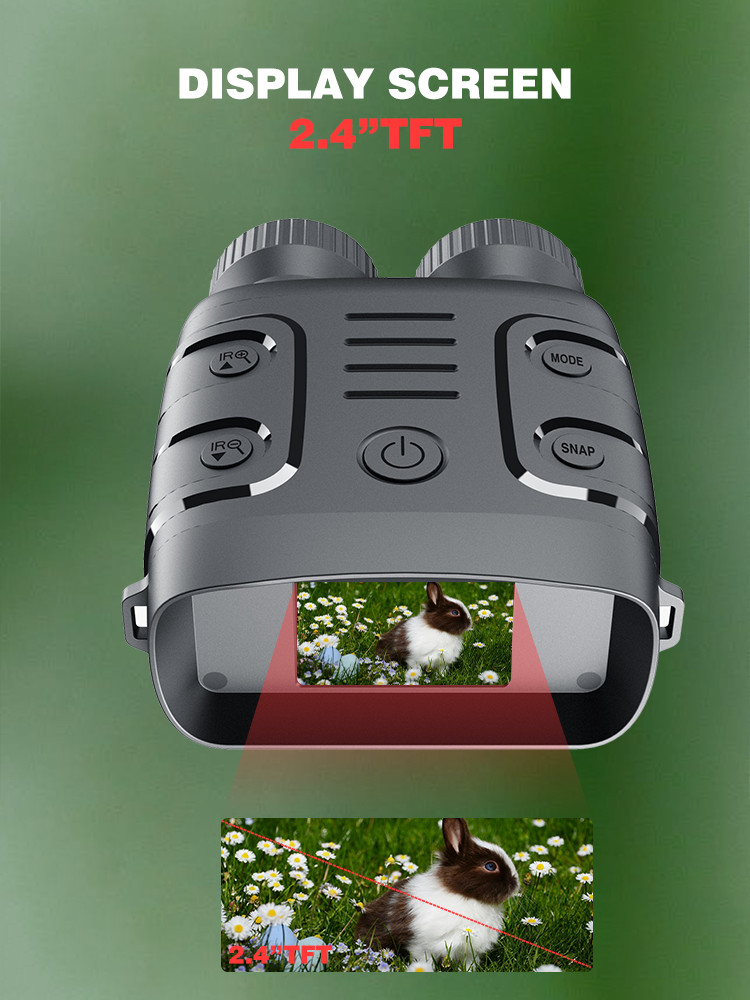 IR Night Vision Scope Binoculars 300m 5X Zoom Infrared Thermal Imaging Binoculars