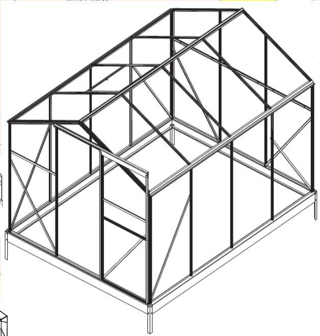 Spire Garden House Green House Aluminum Frame Sunshine Room