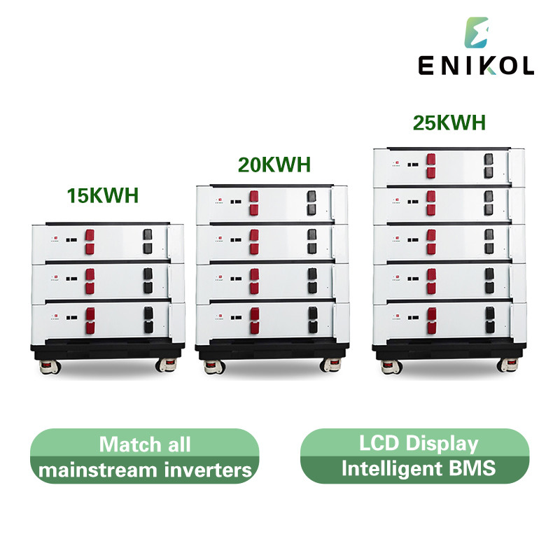 Stackable 51.2v 100ah LiFePo4 Battery 48v 5kw Rack Modular For Solar System