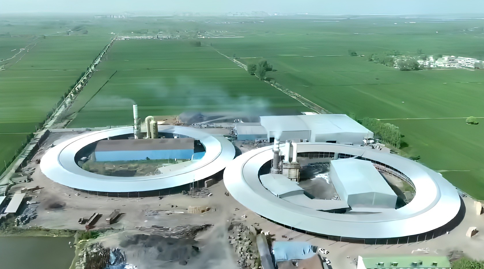 Fully Automatic Rotary Kiln Clay Brick Making Machine Producing 100000 Bricks Daily 150m Length