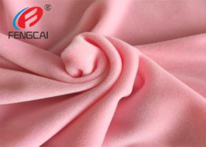 China 95% Polyester 5% Spandex Velvet Fabric Plain Dyed For Baby Clothes Super Soft on sale