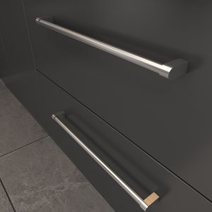 Matte Black Anodized Bathroom Cupboard Handles Bulk Drawer Pulls