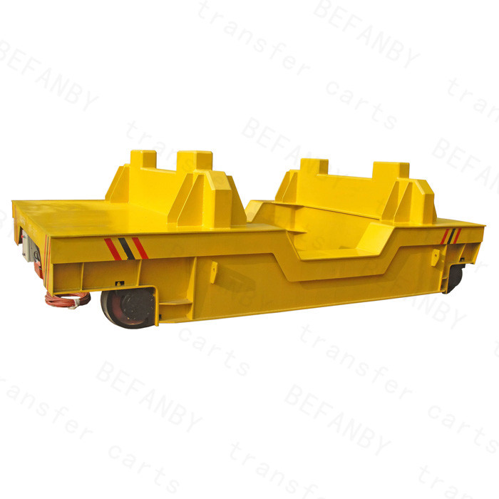 Customized Steel Rail Transfer Trolley , Scale / Screen Electric Transfer Cart